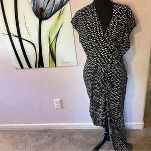 Max Studio polka dot jumpsuit size large